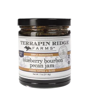 Terrapin Ridge Farms Blueberry Bourbon Pecan Jam 11oz - Perfect for Toast, Meats, and Desserts