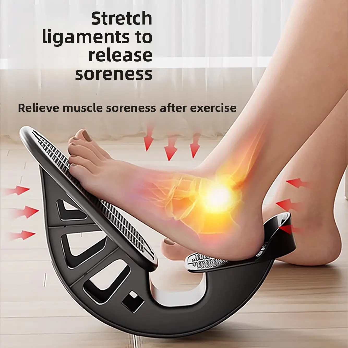 Indoor heel pedal, used for stretching the calves, Achilles tendon, tibialis muscles, and for leg stretching and massage on the treadmill Indoor heel pedal, used for stretching the calves, Achilles tendon, tibialis muscles, and for leg stretching and massage on the treadmill