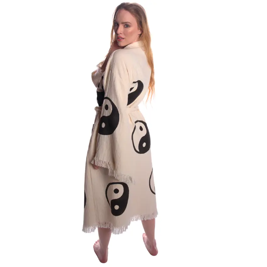 Organic Ying Yang Kimono