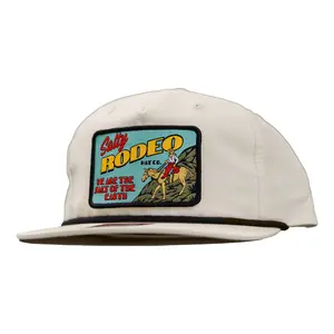 Rio Bravo - Birch/Black Richardson Snapback Hat with High Def Woven Patch