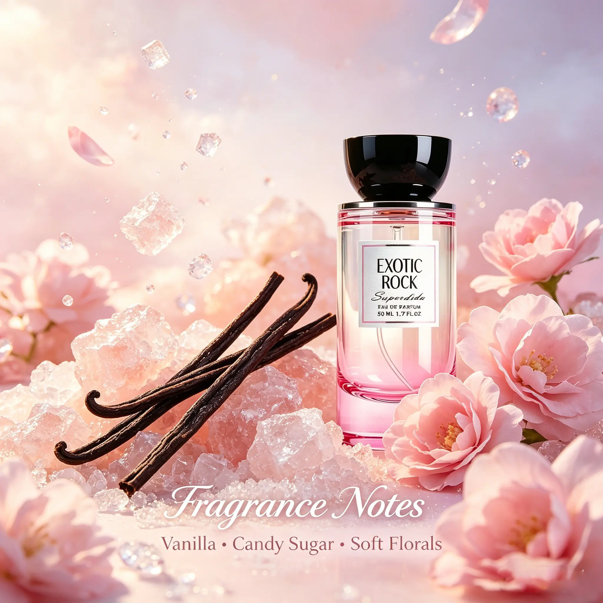 Superdida Sweet Vanilla Candy Perfume for Women, Soft Floral Scent, Long-Lasting All Day (8+ Hours), Feminine & Fresh Vibe 50/100ml