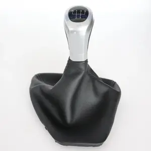 for BMW E87 E90 leather shift knob cover, for 5/6-speed automatic transmission knob with handball Gear head gear lever