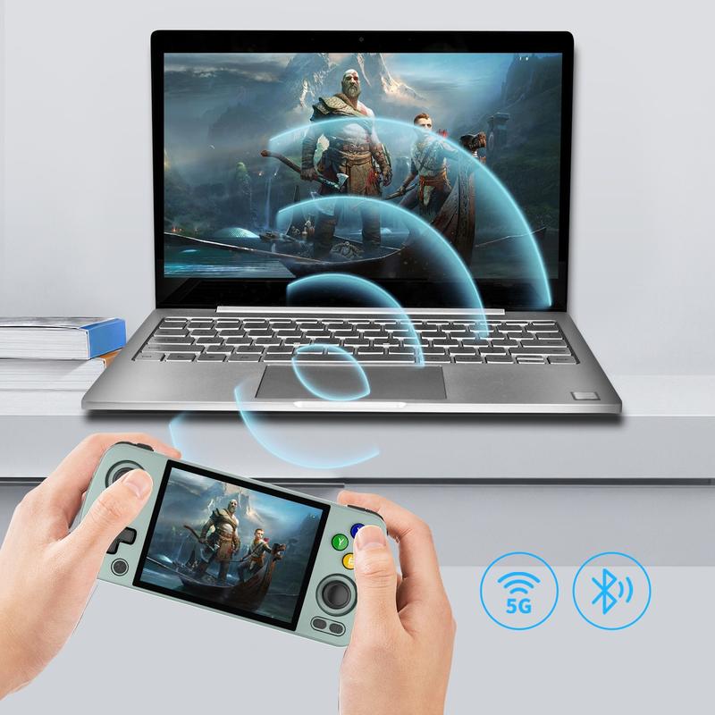 ANBERNIC RG405M Metal Handheld Game Console With 128G Card Android 12 System Unisoc Tiger T618 4 Inch IPS Screen Game Player Support OTA Update Protection