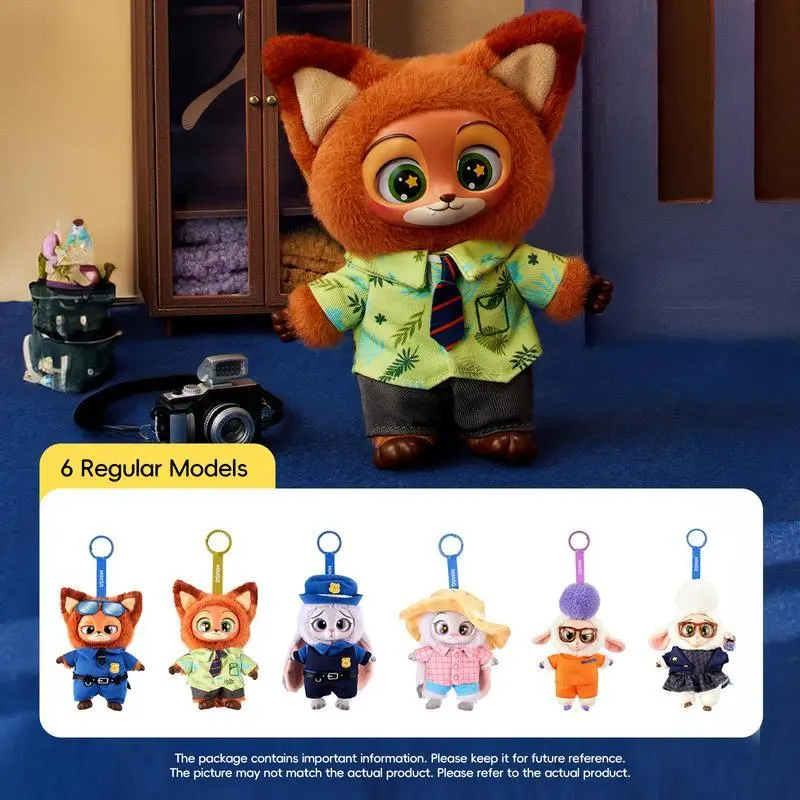 Disney Zootopia Plush Blind Box Keychain Accessory - Cute Collectible Stuffed Animal for Women, Surprise Gift, Office Decor,Back to School