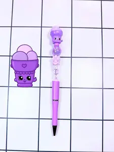 Cute Handmade Beaded Pen – Shopkins Inspired