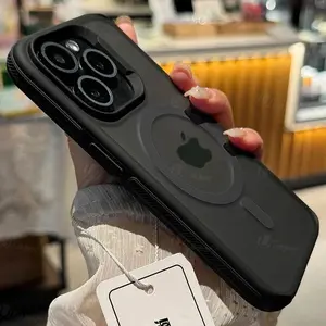 Magsafe Bicolor Matte Frosted Magnetic Case For iPhone 16 Plus 15 13 14 Pro Max Wireless Charge Translucent Hard Cover