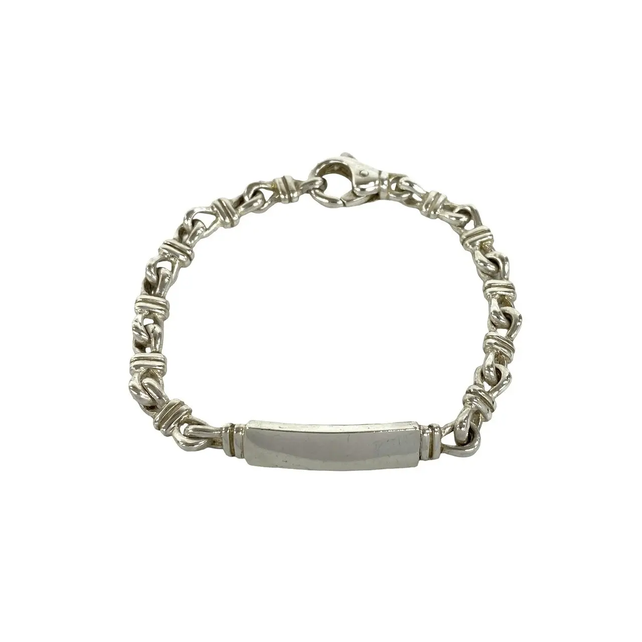 Pre-owned Tiffany & Co. Sterling Silver 925 (Ag925) Small Leather Goods TIFFANY&Co. Silver Bracelet