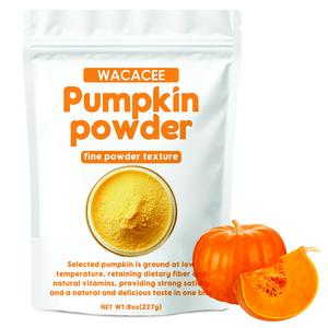 WACACEE fresh, ripe pumpkin low-temperature dehydrated pure powder—fine texture, sweet flavor, no additives; versatile fruit & vegetable powder for drinking, baking, and as a dietary supplement.