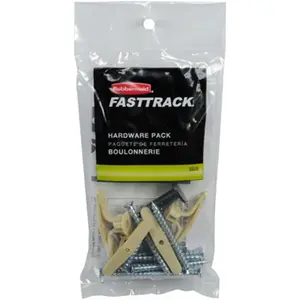 Rubbermaid 1784975 Fast Track Installation Hardware Pack