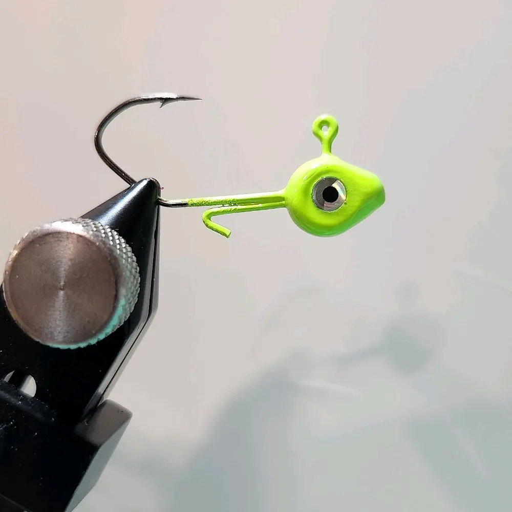Green Chartreuse 1/16oz Crappie Jig Head Green Chartreuse 1/16oz Crappie Jig Head