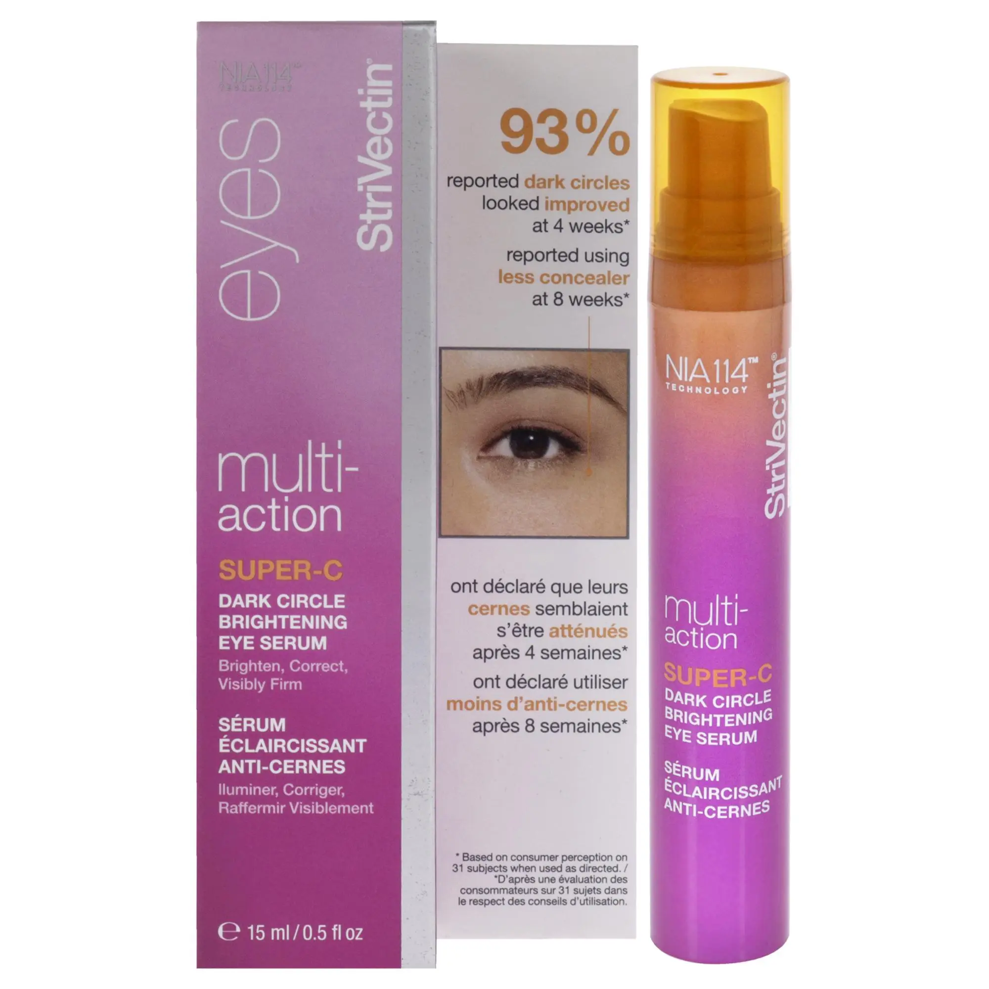 Super-C Dark Circle Brightening Serum by Strivectin for Women - 0.5 oz Serum