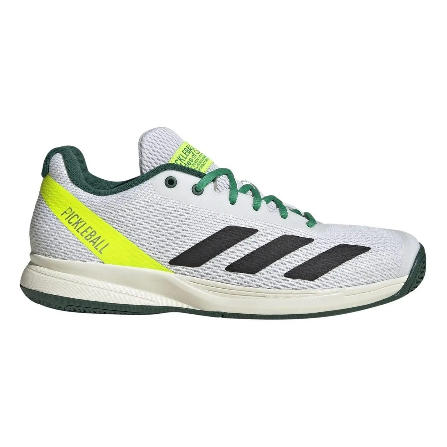 Adidas Pickleball Cloud White Core Black Collegiate Green Men's JQ0695 New