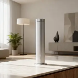 WiFi App Control Aroma Difusor: Pet Friendly Cold Air Scent Machine for Large Room (Silver)