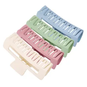 XL Claw Hair Clips (Matte) - 4 Pack  Non-Slip Clips for Long, Thick, Curly Hair - Women's and Girls' Hair Accessories