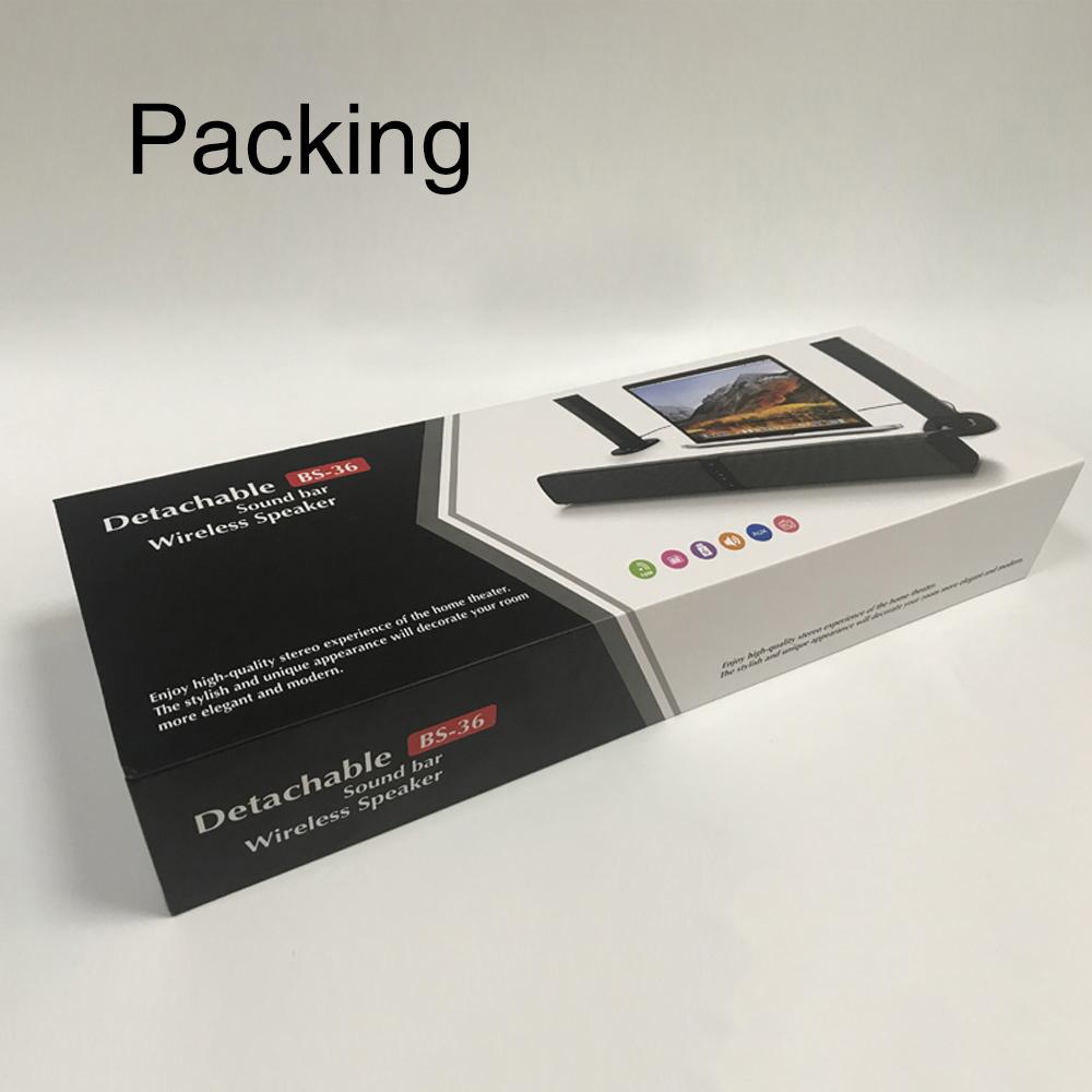 20W 3D TV Sound Bar Subwoofer Music Player Wired Wireless Home Surround Sound Bar For Computer Cinema TV Speaker