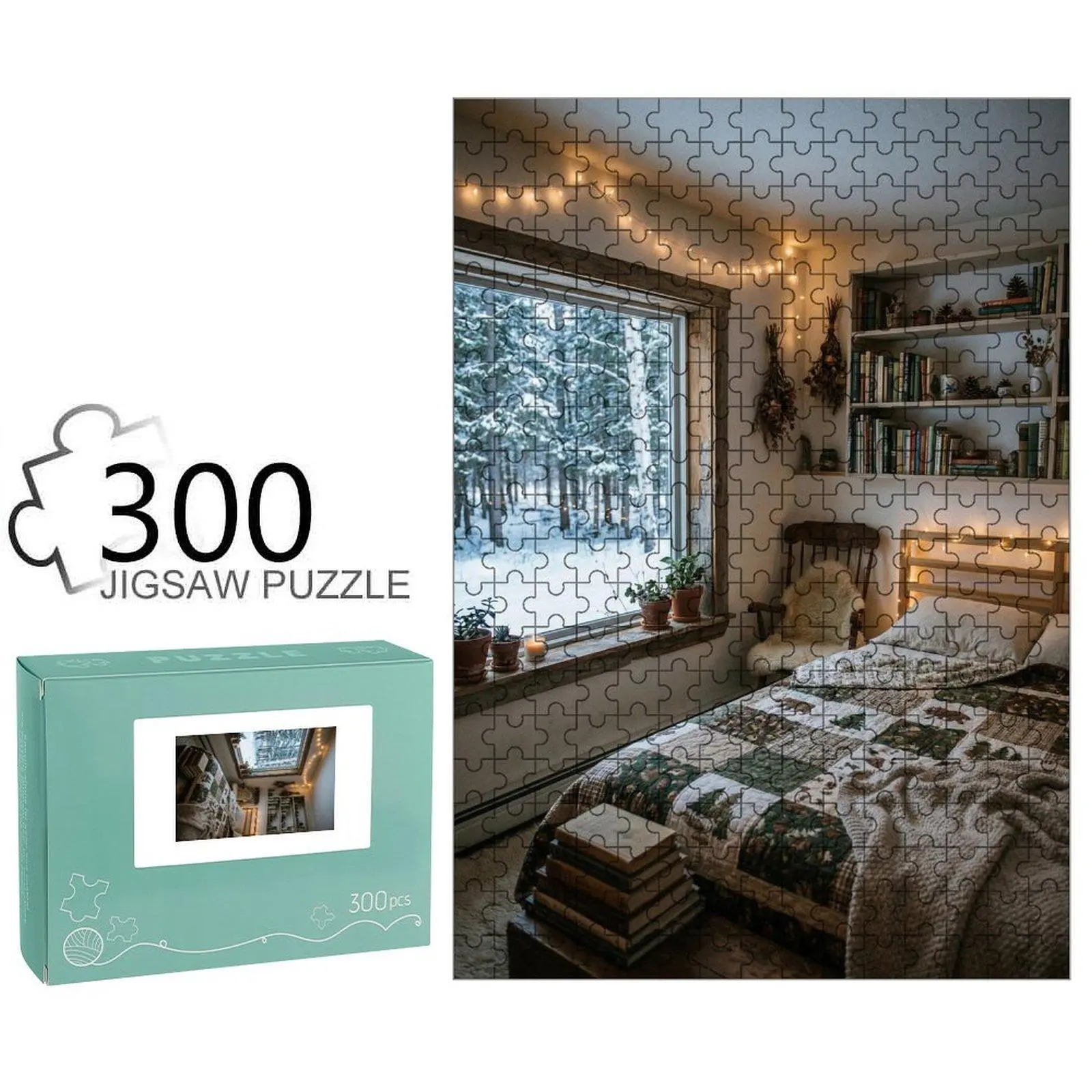 Cotton-Blend Cozy Rustic Patchwork Quilt - Earth-Toned Animal Print Bedspread with Forest Animals, Pine Trees, Warm Soft Texture for Winter Home Decor