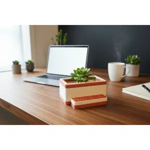 Brick-Compatible Desk Planter