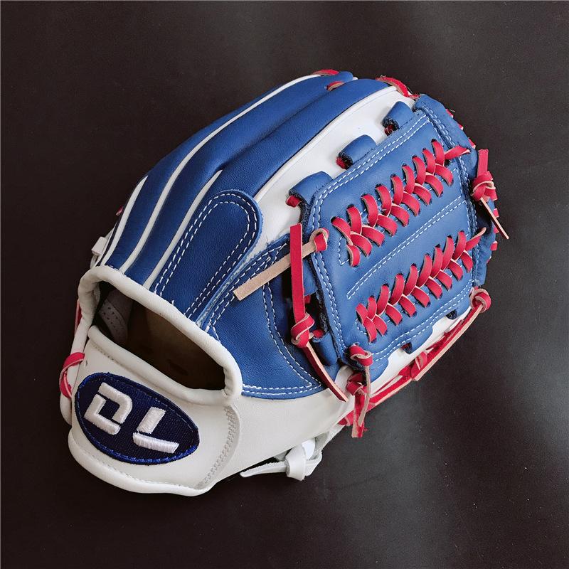 Recommended Hot Sale Taiwan Full Cowhide Baseball Glove Hard Style Infield Pitcher Glove with Snake Pattern Ball Stopper Pack of 2