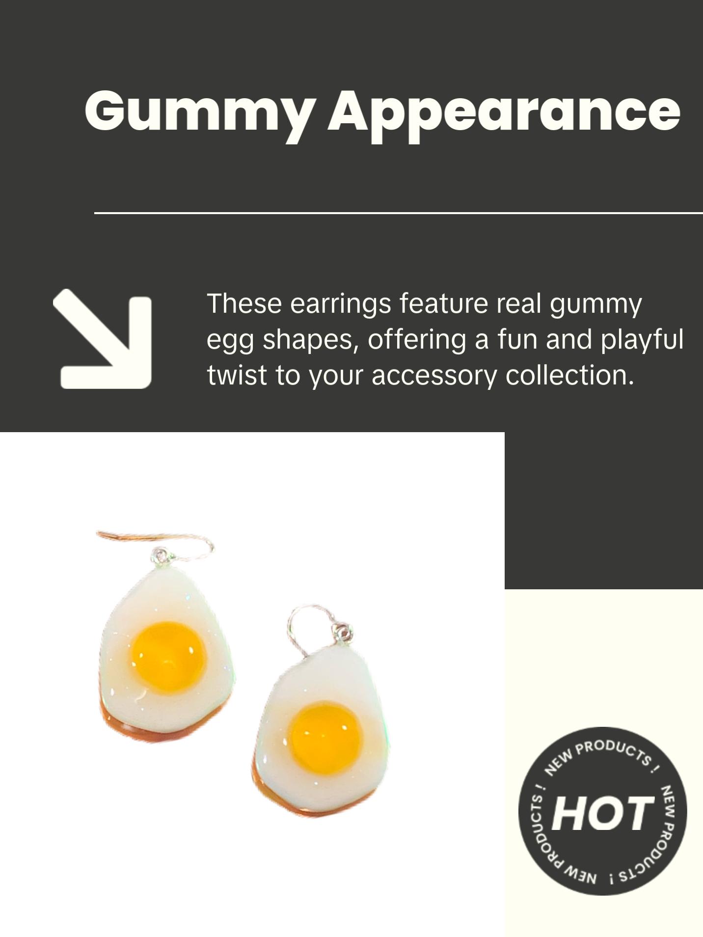 Gummy Egg Earrings