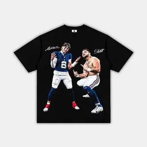 Dart x Skattebo Aura Vintage Tee – Oversized Streetwear Graphic Shirt, Unisex Cotton Crew Neck Casual Top for Fans