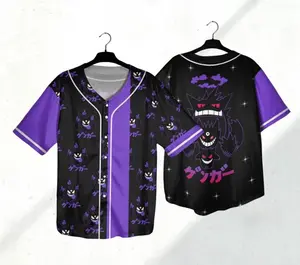 Baseball Jersey Shirt Gengar Jersey