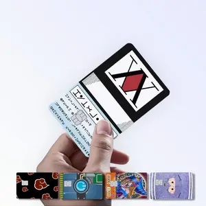 ZAEN0X Anime Inspired Credit Card Stickers Matte Waterproof Vinyl Easy Application for Debit Wallet Decal Anime Fans Unique Design Durable