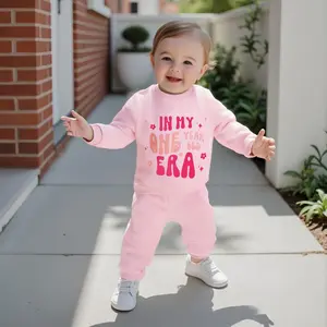 Baby Girl First Birthday Outfit In My One Year Old Era Sweatshirt Fall Long Sleeve 1st Birthday Shirt Pants Set