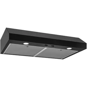 Broan GLA1363BL Under Cabinet Range Hood, 36 in. Width, 35 15/16 in. Width, 6 in. Height, 350 CFM Internal Blower, 2-Speed, LED Light, 1-Level LED Lighting