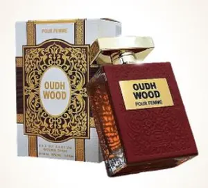 Oudh Wood Pour Femme Essencia De Flores by Fragrance World 100ml 3.4 FL OZ Eau De Parfum