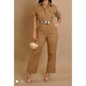 Utility Chic Belted Jumpsuit