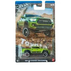 Hot Wheels ‘20 Toyota Tacoma Green Truck Silver Series 2/5 1:64 Diecast