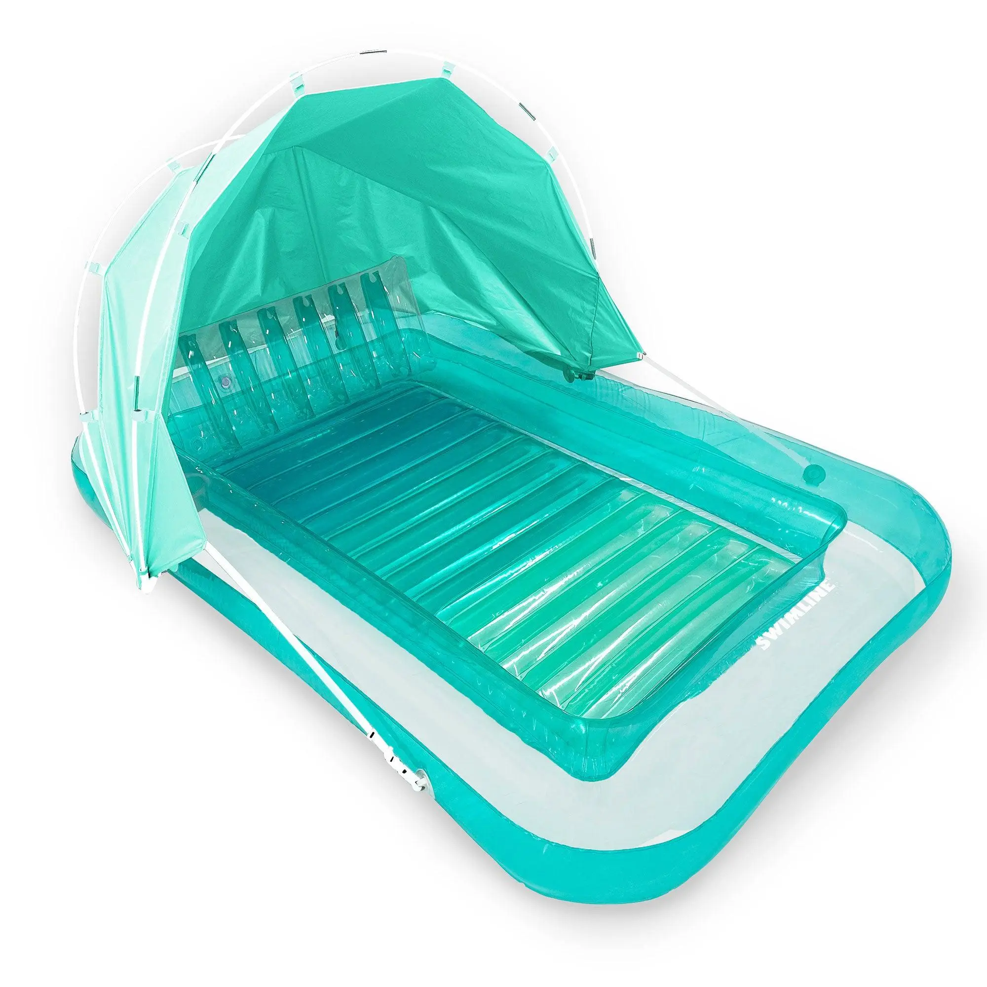 Swimline Original Inflatable Suntan Tub Lounge Float with Adjustable Shade, Mint Swimline Original Inflatable Suntan Tub Lounge Float with Adjustable Shade, Mint