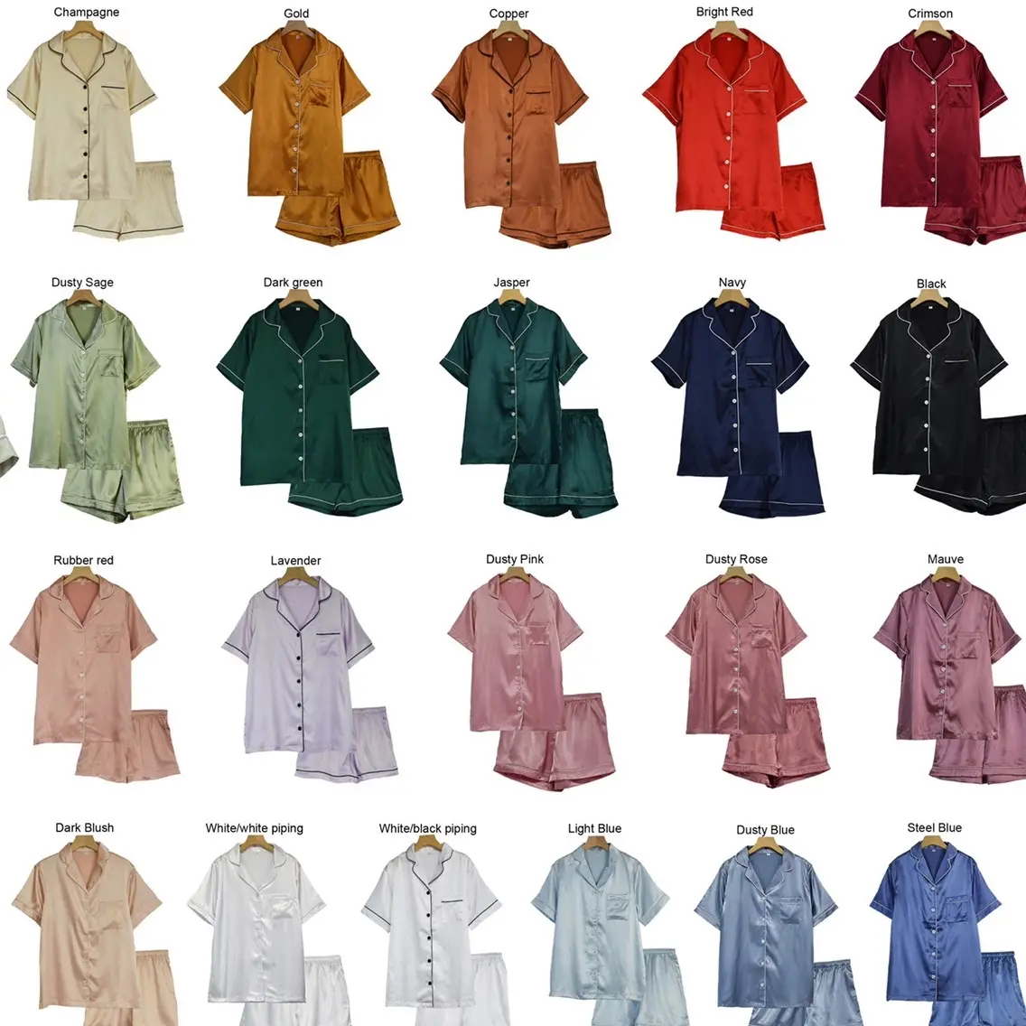 Satin Pajama Sets