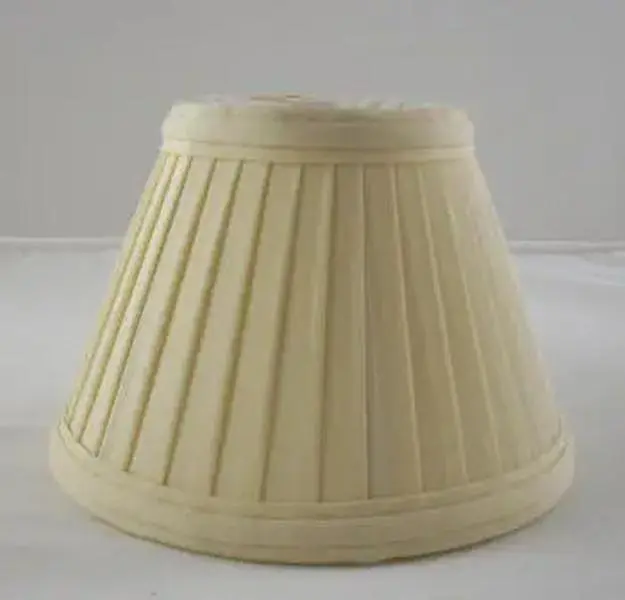 Cream Pleated Chandelier Shade - 6 Inch Bottom - 20307