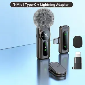 2026 New Model,Mini Pro Wireless Lavalier Microphone for iPhone, iPad, Android | Intelligent Noise Cancelling, Magnetic Rotating Clip, Long Battery Life | Ideal for Video Recording, Vlogging, Teaching, Interviews, Podcasts