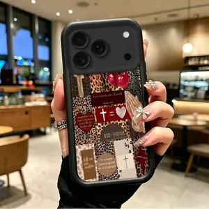 Phone case for iphone 17PROMAX TPU Enhanced Peotection Shockproof Leopard Print Christian Bible Verse Phone Case soft silicone Celestial Eye Layered Phone Case boboiptyjt84586