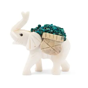 Decorative Elephant Showpiece 895 CTW – Elegant Home Accent Statue for Tabletop & Shelves