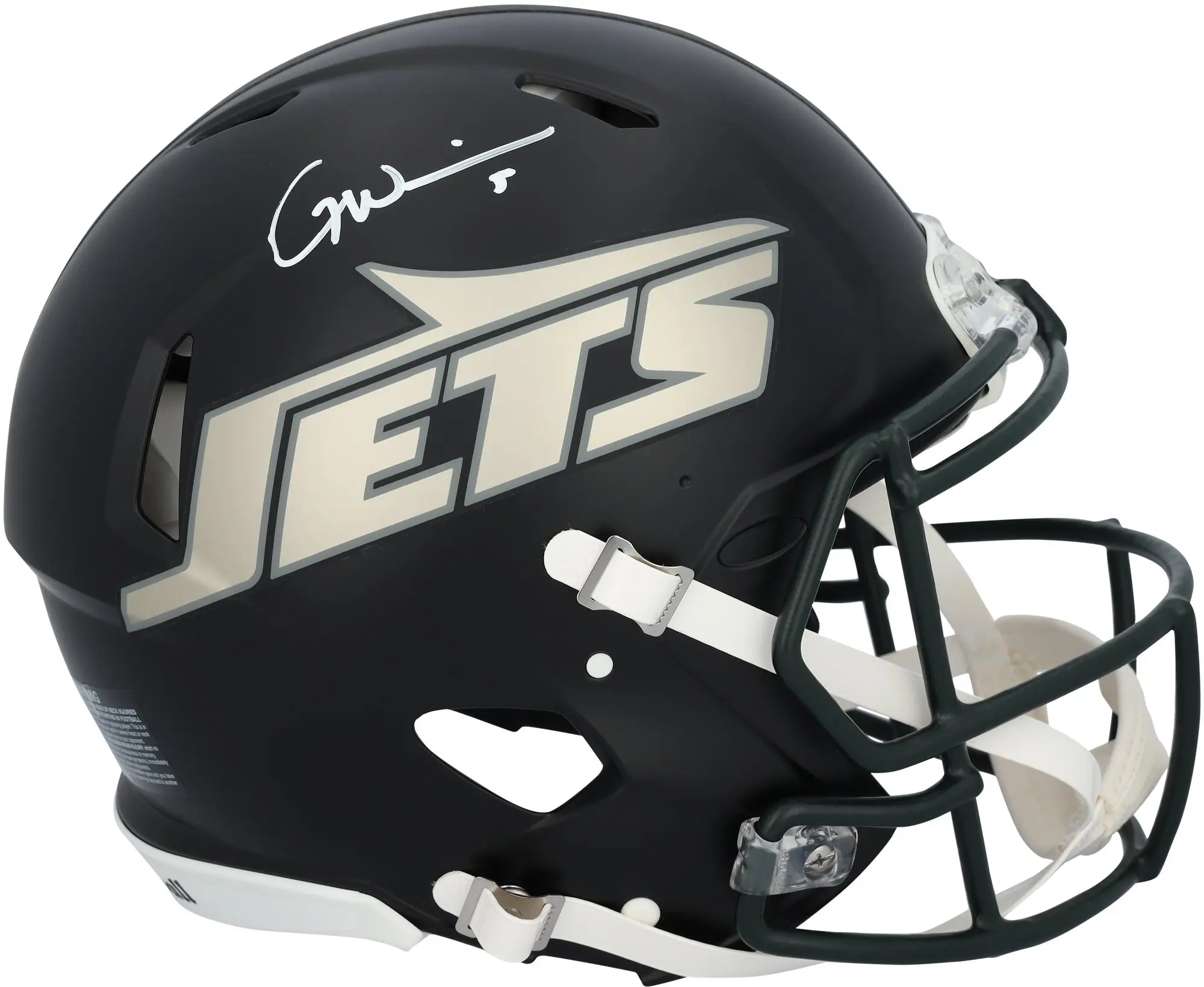 Garrett Wilson New York Jets Autographed Riddell Rivalry Speed Authentic Helmet - Fanatics Authentic Certified