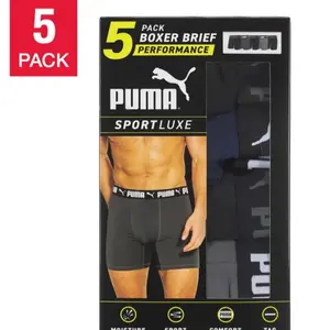 PUMA Men's Boxer Brief, 5 pack Menswear Spandex