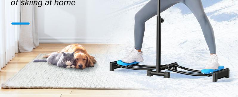 MERACH 2-in-1 Ski Trainer Machine, Leg Exercise Machine, Low-Impact Plyometric Training, Indoor Cardio Workout Equipment for Home Gym, OutdoorFun Vertical Stepper Smart Folding Treadmill, Thigh Trainer