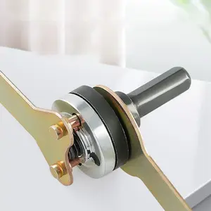 Electric Drill Angle Grinder Connecting Rod Set, Multifunctional Adjustable Rotary Driver Cutter Shaft Accessories Drill Angle Grinder Adapter for Cutting Disc, Polish Disc and Polish Sponge