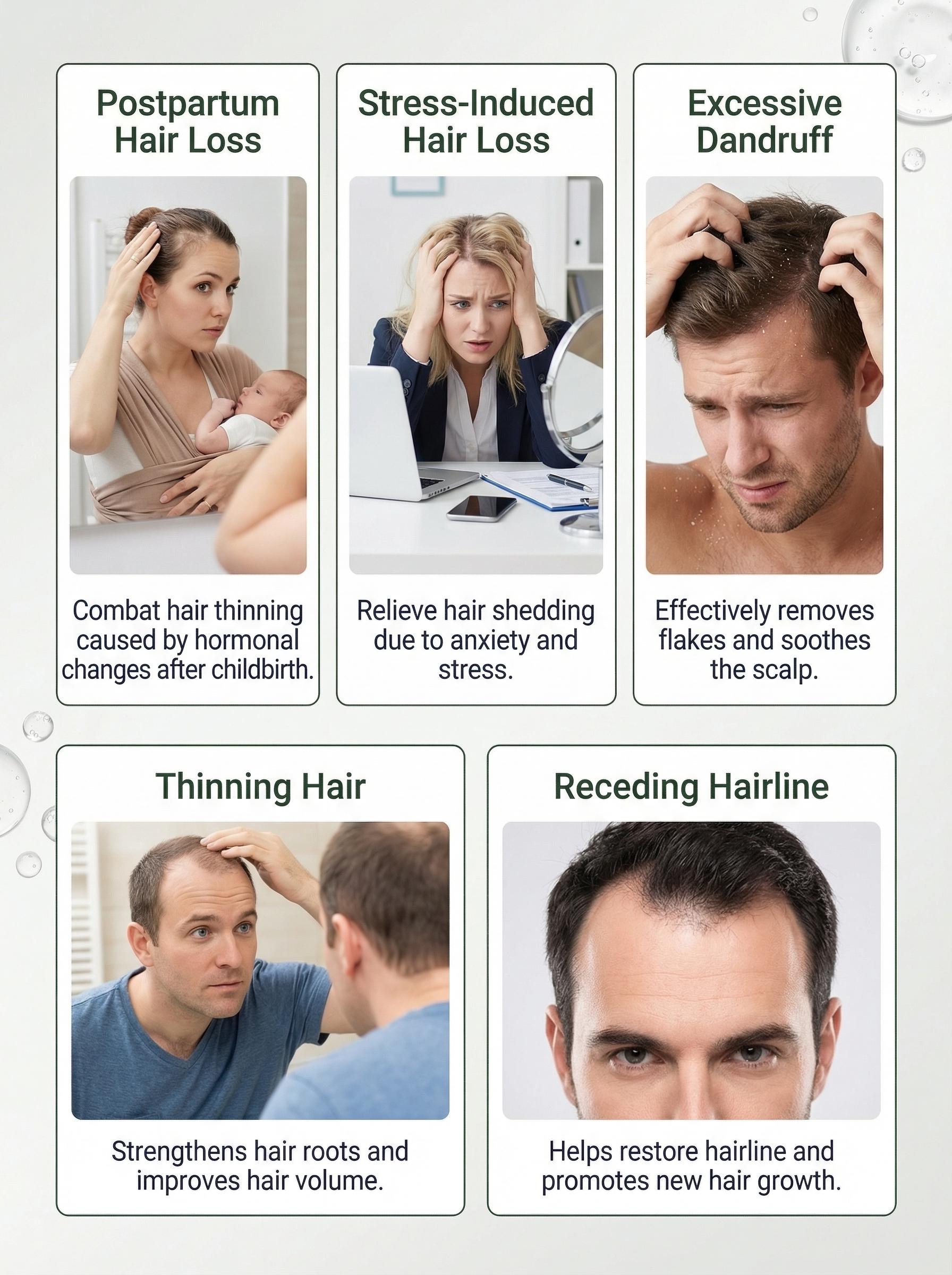 Korean Hair Growth Scalp Serum  with Built-in Scalp Massager— Peptide Complex Formula for Thinning Hair, Supports Fuller-Looking Strands, Plant-Based Bio-Active Care to Strengthen Roots & Soothe Scalp, Scalp Care Product. Haircare product, 100 ml