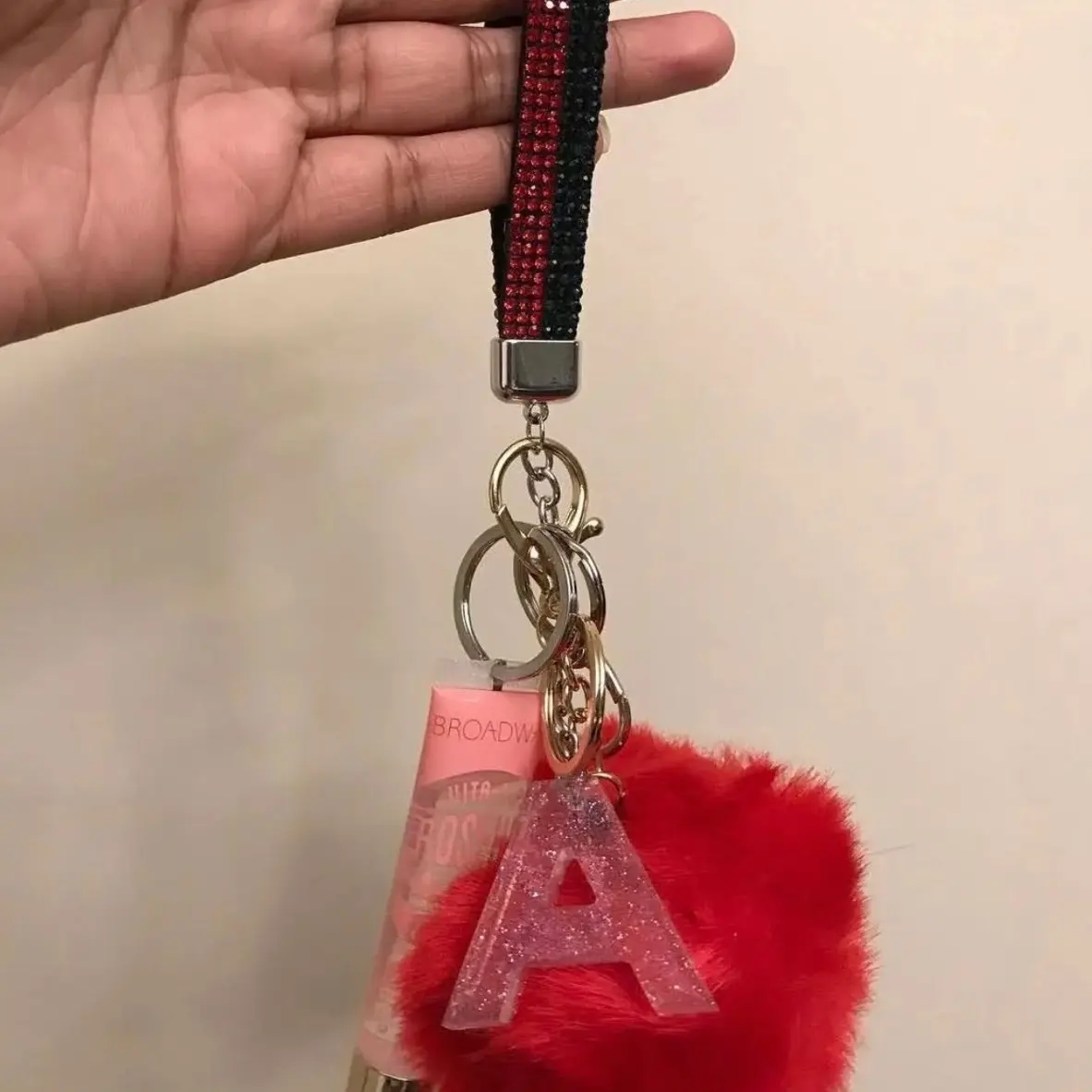 Mini Lipgloss Keychain - Portable and Convenient