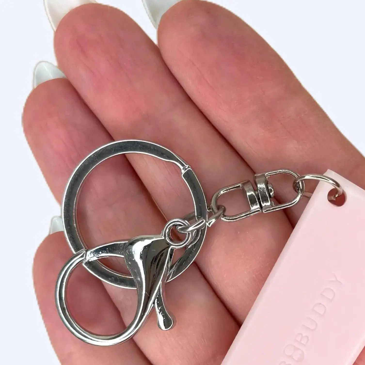 Tab Buddies Large easy-open clasp keychain with slip-on keyring for better grip - Cute Tab Buddies soda pop tab canned food opener add-on accessory extra accessible