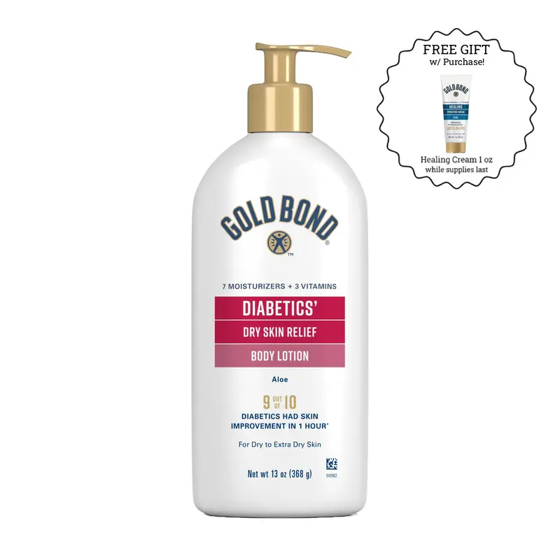 Gold Bond Diabetics' Dry Skin Relief Body Lotion, With Aloe