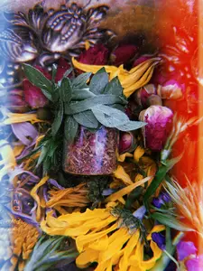 Magical Manifestation Powder + Carnelian + Charm Spoon