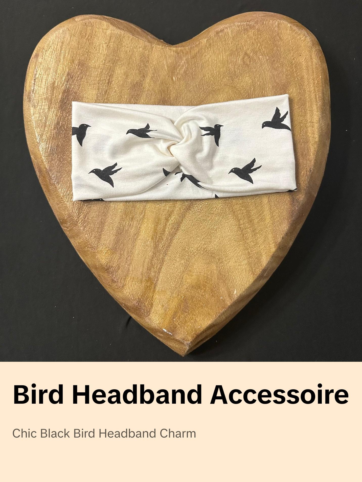 Black bird headband