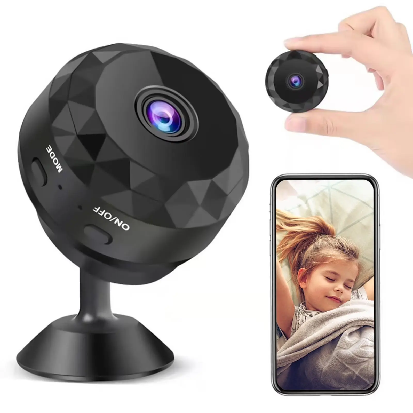 Mini 1080P WiFi Security Camera — Hidden, Wireless, Night Vision & Built-In Battery