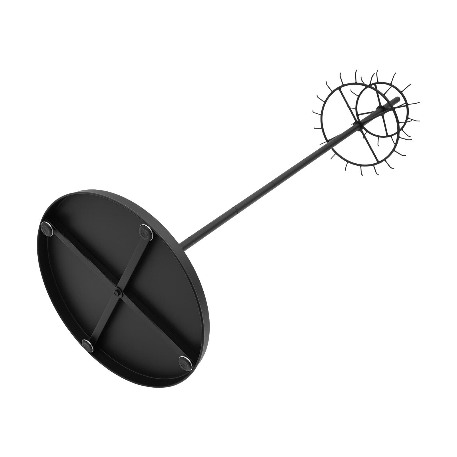 2-Tier 31 Hooks Steel Belt Display Shelf, Heavy Duty Rotating Tie Rack Organizer for Scarves & Belts, Space Saving with Round Base (19.7 Inch), for Home Closet Boutique Retail Store