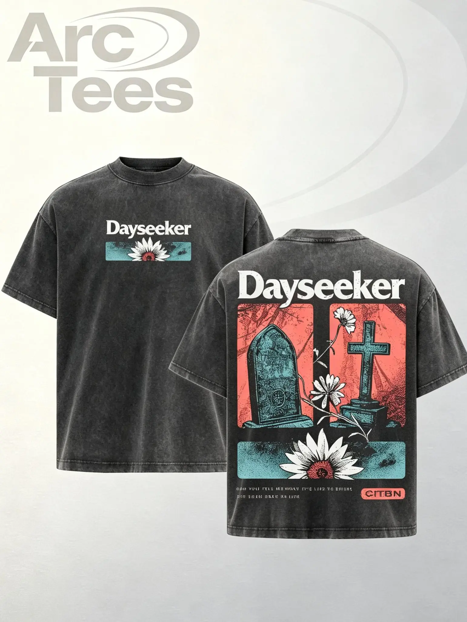 [ArcT] Retro Dayseeker CITBN Heavy Metal Shirt, Unisex Oversize Rock Band Cotton T-shirt, Gift For Rock Music Lovers,Retro Rock Streetwear, Aesthetic Music Fan Outfit, Men Casual Alternative Tee, Vintage Band Shirt
